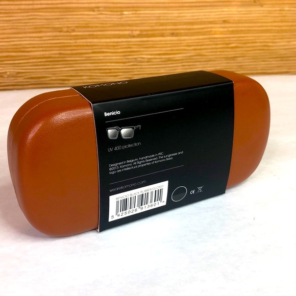 KOMONO Benicio Black Rubber Sunglasses NEW UV 400 - Picture 10 of 10